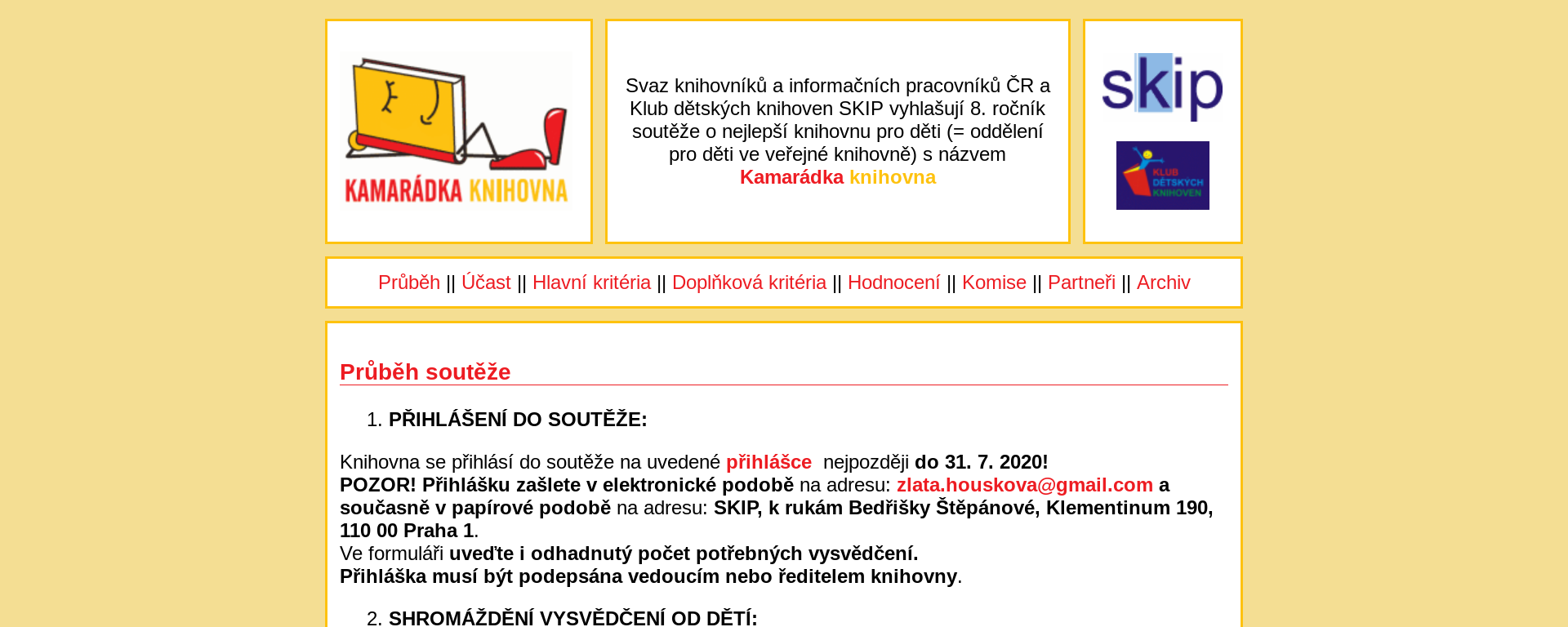 Kamarádka knihovna (na doméně skipcr.cz)