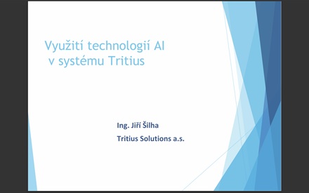 Využití technologií AI v systému Tritius 