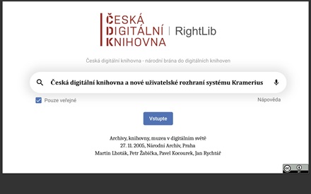 Česká digitální knihovna a nové uživatelské rozhraní systému Kramerius