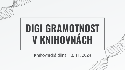 Digi gramotnost v knihovnách